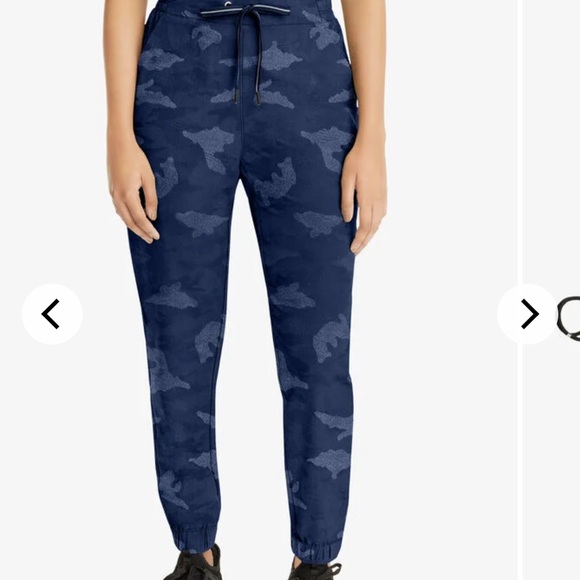 Healing hands Tate jogger scrub pants xlp.  Blue camo - subdued tasteful pattern - Picture 6 of 6